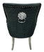 Roma Dining Chair in Black Velvet