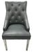Roma PU Dark Grey Ring knocker Dining Chair