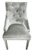 Roma in Silver Grey with Lion  knocker Dining Chair