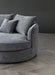 Aluxo Rubin Corner Chaise in Charcoal Boucle