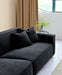 Aluxo Dakota 4 seater with Chaise in Midnight Boucle