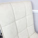 Tara Cream Faux Leather Dining Chair with plain Back & Stitch Detail