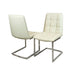 Tara Faux Leather Dining Chair  with plain Back & Stitch Detail