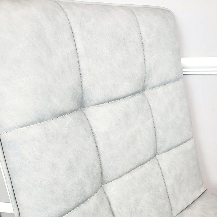 Tara Faux Leather Dining Chair  with plain Back & Stitch Detail