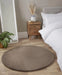 LUXE FAUX FUR RUG PLAIN BEIGE
