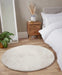 LUXE FAUX FUR RUG PLAIN IVORY