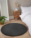 LUXE FAUX FUR RUG PLAIN CHARCOAL