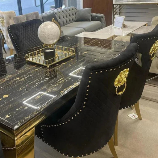 Louis Gold 1.8m Black & Gold - 6 Bentley Black & Gold