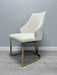 Lasco Plush Velvet Dining Chairs - Available In 3 Colours - Set Of 2