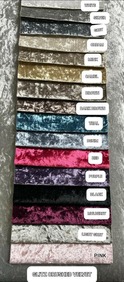 Sophie crushed velvet corner sofa range