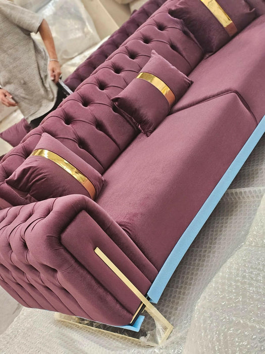 Scarlet 3 Seater Sofa Plush Velvet