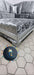 Rino glitter crushed velvet corner sofa