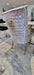 Lewis Kata Gold Ceramic Table + 6 x Majestic Cream Dining Chairs