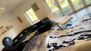 Ambassador Corner Sofa 270cm x 270cm Black Plush Velvet