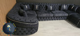 Ambassador U Shape Sofa Anthracite & Chorme