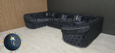 Ambassador U Shape Sofa Anthracite & Chorme