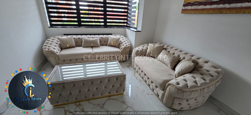 Ambassador 3+2 Seater Champagne 03 & Gold