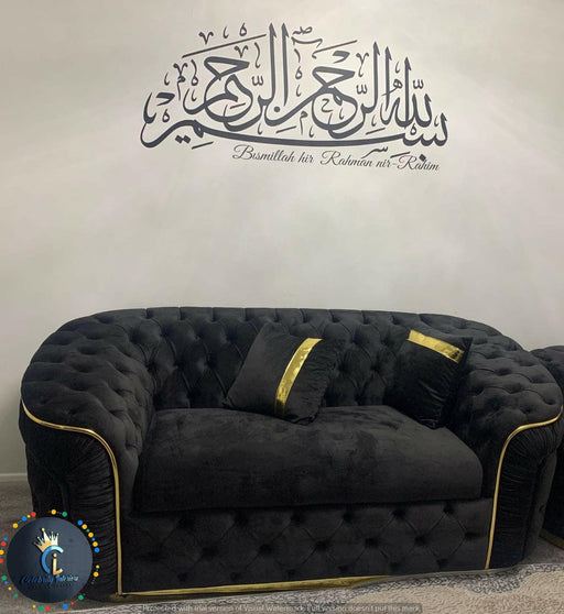 Ambassador 2 Seater In Black & Gold