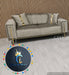 Genova 2 Seater in Beige and Gold