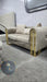 Elmira 3+2 in Beige and Gold