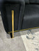 Genova 3+2 Sofa Range In Black And Gold