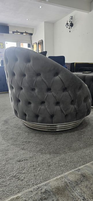 BVLGARI BERJER CHAIR IN V-27 GREY - NOW ON SALE