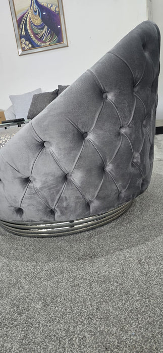BVLGARI BERJER CHAIR IN V-27 GREY - NOW ON SALE
