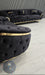 Kingston special 3+2 Sofa black velvet and gold