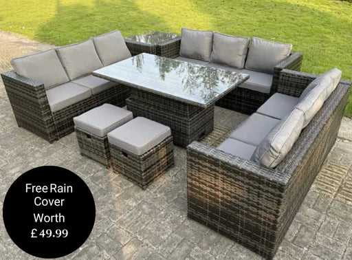 Birmingham 11 Seater Outdoor Rattan Sofa Se