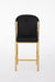 Fabio Shimmer Fabric Gold Metal Plating Barstool