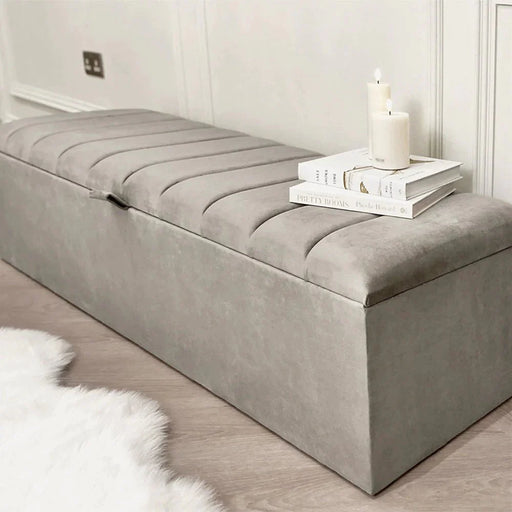 Genova Plush Velvet Ottoman Box