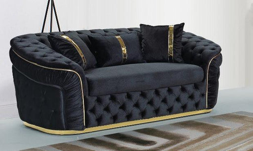 Ambassador 2 Seater In Black & Gold