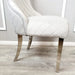 Kate Dining Chair With Chrome Clasp & Quilted Back