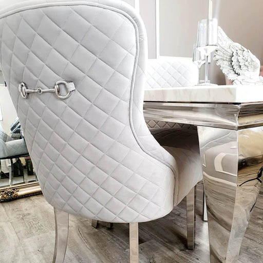 Louis Dining Table + Kate Dining Chairs