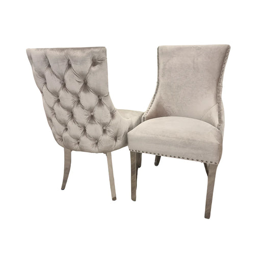 Kensington Beige & Chrome (set of 4)