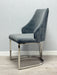 Lasco Plush Velvet Dining Chairs - Available In 3 Colours - Set Of 2