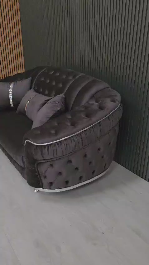 Konan 3+2 seater sofa plush velvet