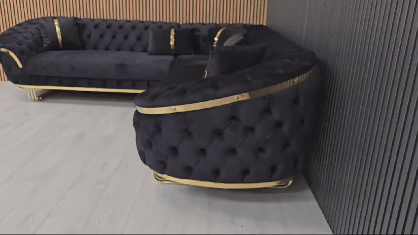 Bvlgari special corner sofa range plush velvet - choose combination