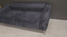 Monalisa 3+2 Plush Velvet Sofa Steel & Chrome