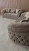 Ambassador 3 Seater In Beige 05 & Gold