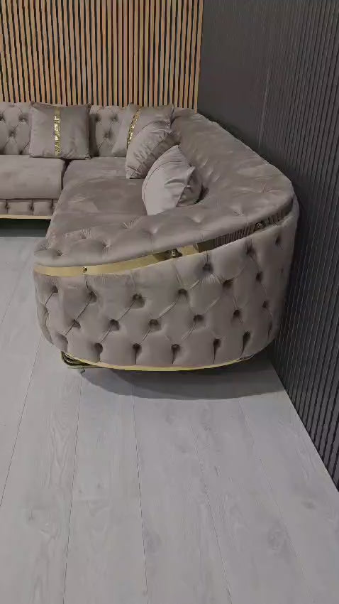 Bvlgari special corner sofa range plush velvet - choose combination