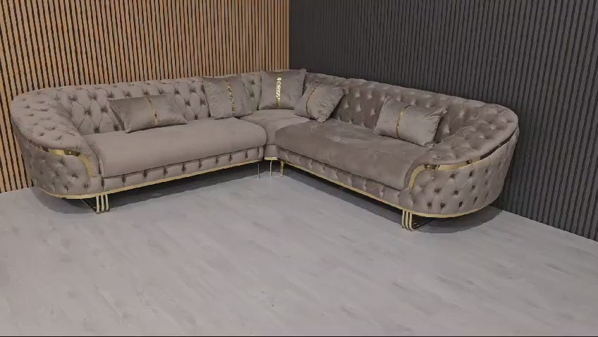 Bvlgari special corner sofa range plush velvet - choose combination