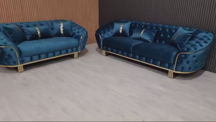 Khalifah special 3+2 seater plush velvet