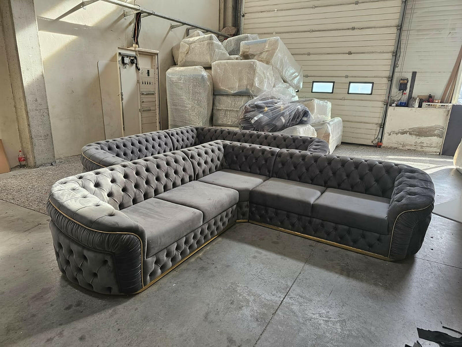 Ambassador corner sofa range plush velvet - choose combination