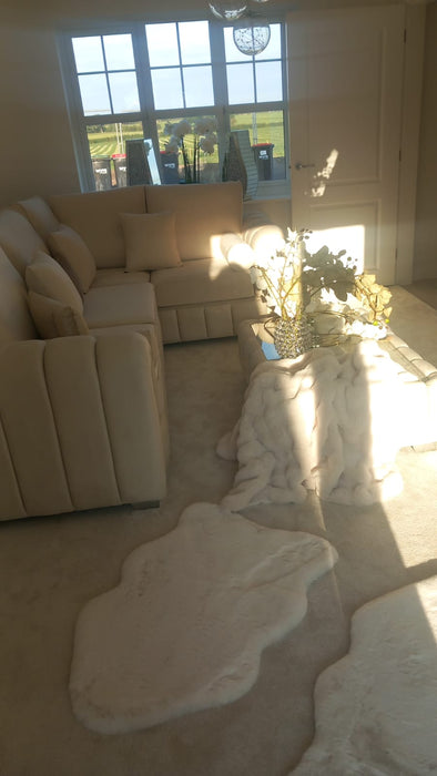 Louisiana premium plush velvet corner sofa range