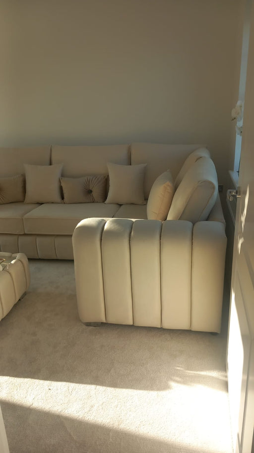 Louisiana premium plush velvet corner sofa range