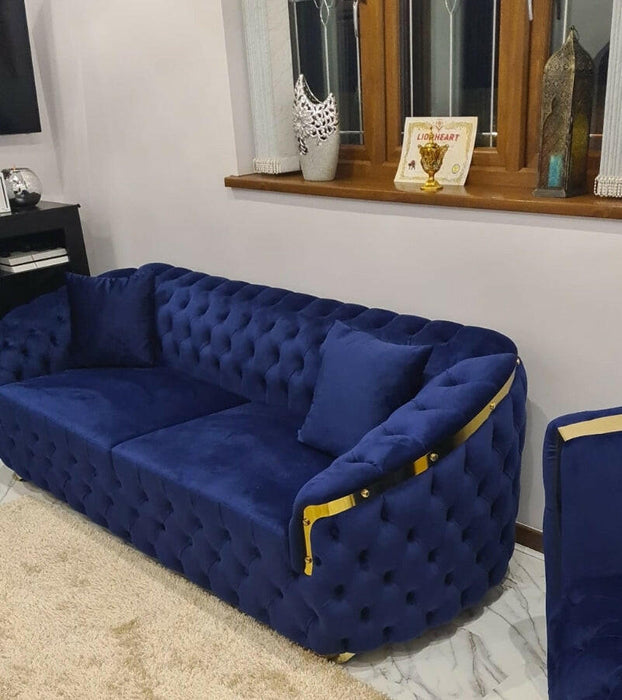 Bvlgari 3+2 seater sofa plush velvet