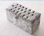 Chesterfield Crushed Velvet Ottoman Box