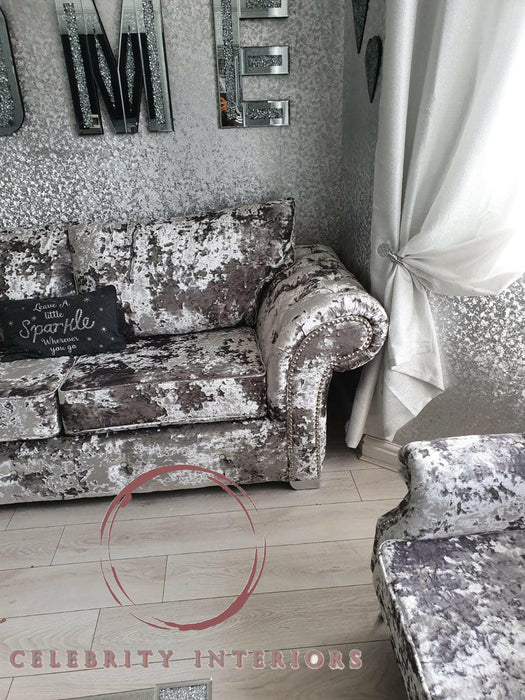 Allison 3+2 lustro velvet sofa range