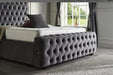 Ambassador Mirrored Bed In Plush Velvet